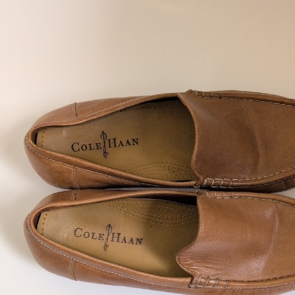 Cole Haan Tan Leather Slip-On Loafers Men size 9M